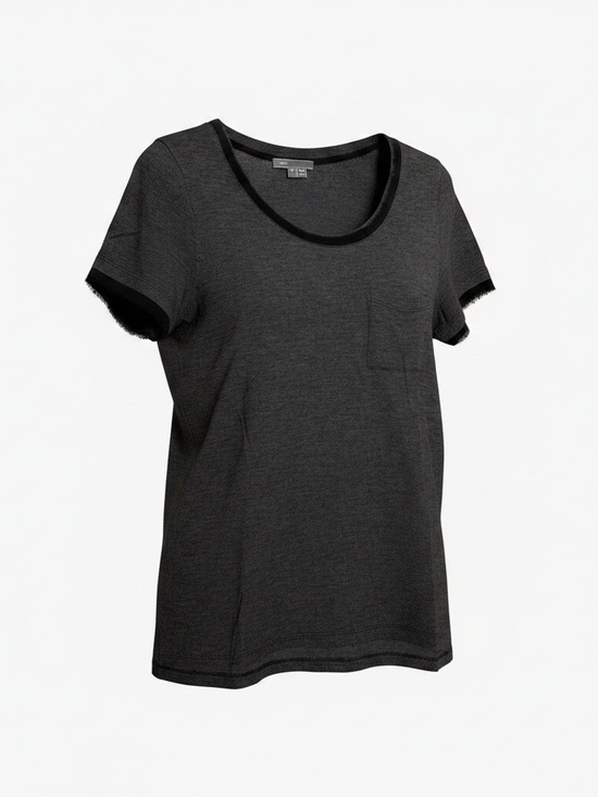 Vince Tops - Vince Black Short Sleeve Pocket Tee